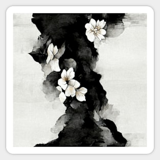 Blossoms and Smoke Pattern Sticker